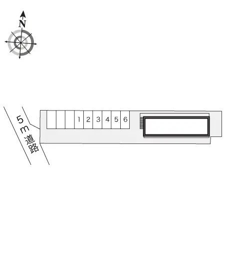 ★手数料０円★長浜市平方町　月極駐車場（LP）